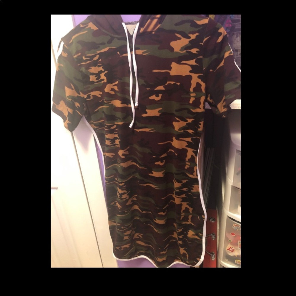 Camo Hoodie Dress
